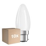 Mehrfachpackung 10x Ledvance Classic Performance LED Glühbirne B22d Kerze Fadenlampe Matt 4.8W 470lm - 827 Extra Warmweiß | Dimmbar - Ersatz Für 40W