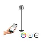 Eglo Stehlampe Alfero-Z Stahl Schwarz 15.5W 2000lm - 827-865 Abstimmbares Weiß + RGB | IP20 - Zigbee Dimmbar