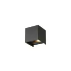 D'Lite Wandleuchte Nova Aluminium Schwarz Up & Down 4.9W 480lm - 830 Warmweiß | IP54 - Verstellbarer Abstrahlwinkel