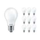 Mehrfachpackung 10x Philips MASTER Value LED Glühbirne E27 Birne Matt 5.9W 806lm - 927 Extra Warmweiß | Höchste Farbwiedergabe - Dimmbar - Ersatz für 60W