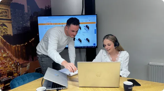 Lichtexperten bei der Arbeit